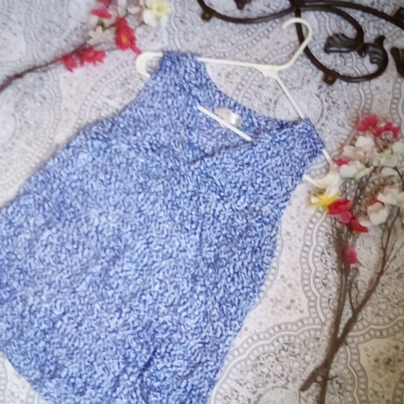 CUTE blue ladies summer blouse - Picture 3 of 14
